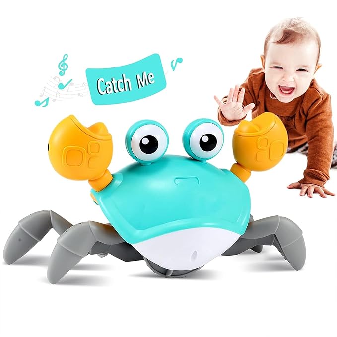 Crawling Crab Musical Toy — LED Lights & Rechargeable Battery